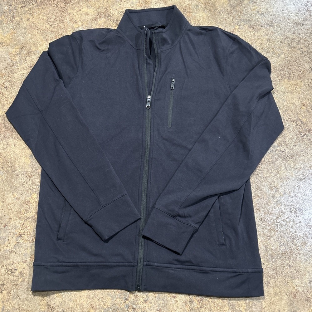 Public Rec Jacket Mens Small Gray All Day Everyday Performance Stretch Full Zip